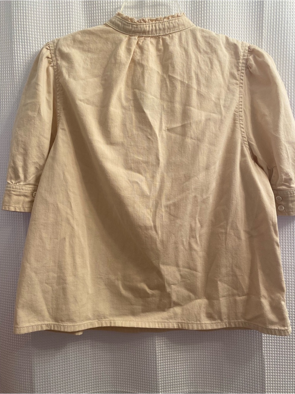 Frame Deep V Ruffle Collar Top - Picture 3 of 13